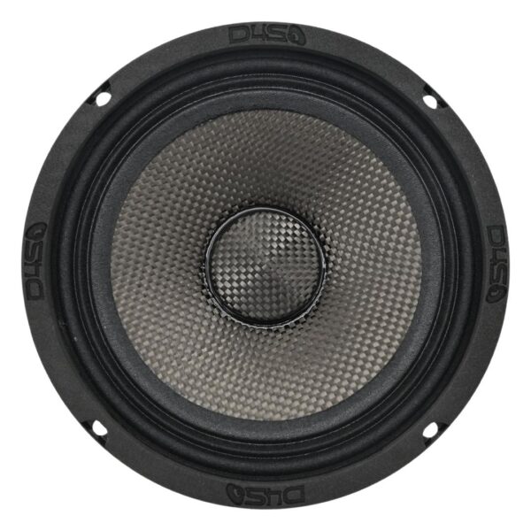 Down4sound D4S-SF804CF Carbon Fiber Water Resistant Shallow Midrange Speaker - 8 Inch, 180W RMS, 4 Ohm