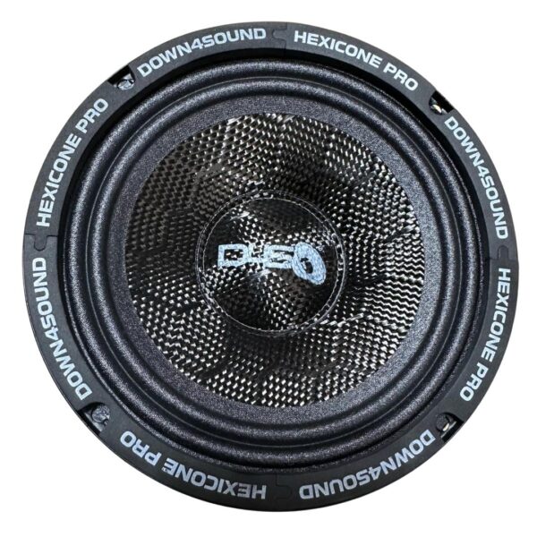 Down4Sound Hexicone PRO 6.5 SS4 All SZN - 6.5" Carbon Fiber Pro Audio Speaker - 200W RMS, 4 Ohm