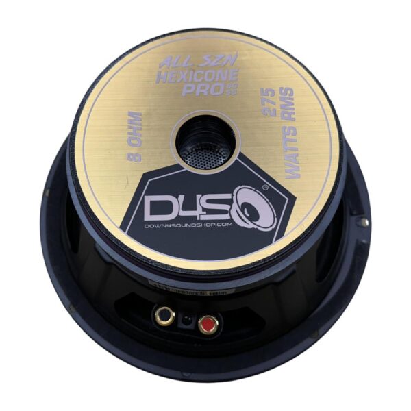 Down4sound Hexicone PRO 80 SS4 All SZN - 8" Carbon Fiber Pro Audio Speaker - 275W RMS, 4 Ohm - Image 3
