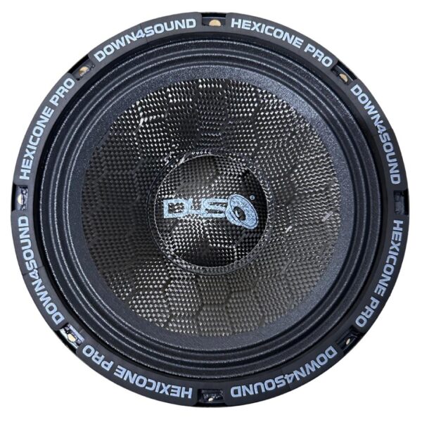 Down4sound Hexicone PRO 80 SS4 All SZN - 8" Carbon Fiber Pro Audio Speaker - 275W RMS, 4 Ohm