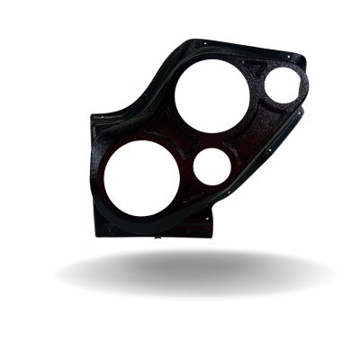 Front Door Custom Speaker Pods for the 2000-2006 Cadillac Escalade Chevrolet Avalanche Silverado Tahoe Suburban GMC Sierra Yukon to hold Dual 6.5 in and Dual 3.5 in  speakers for car audio installation upgrade