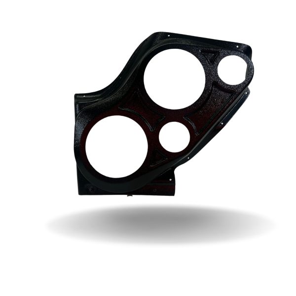 Front Door Custom Speaker Pods for the 2000-2006 Cadillac Escalade Chevrolet Avalanche Silverado Tahoe Suburban GMC Sierra Yukon to hold Dual 6.5 in and Dual 3.5 in  speakers for car audio installation upgrade