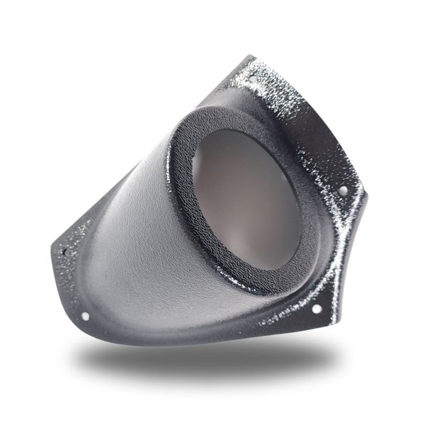 A-Pillar Custom Speaker Pods for the 2006-2011 Honda Civic to hold 3.5 in speakers for car audio installation upgrade