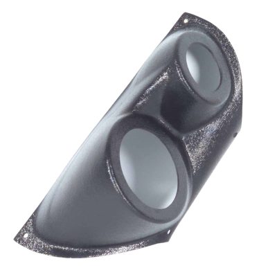 A-Pillar Custom Speaker Pods for the 2007-2009 Cadillac Escalade Chevrolet Avalanche Tahoe Silverado Suburban GMC Yukon Sierra to hold 3.5 in and 2.0 in  speakers for car audio installation upgrade