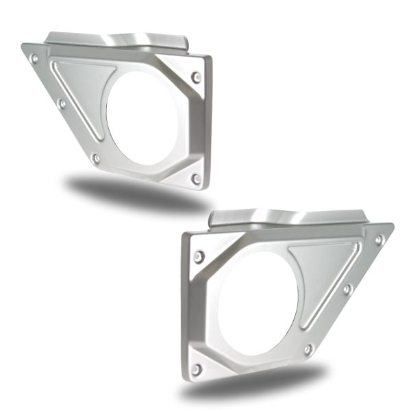 Front Door Custom Speaker Pods for the 2021-2023 Ford Bronco to hold 6.5 in speakers for car audio installation upgrade