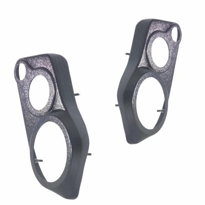 Front Door Custom Speaker Pods for the 2000-2006 Cadillac Escalade Chevrolet Avalanche Silverado Tahoe Suburban GMC Sierra Yukon to hold 6.5 in and 4.0 in and 2.0 in  speakers for car audio installation upgrade
