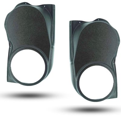 Rear Door Custom Speaker Pods for the 2004-2007 Infiniti QX56 Nissan Armada Titan to hold 8.0 in speakers for car audio installation upgrade