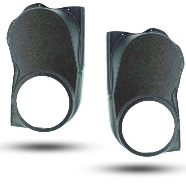 Rear Door Custom Speaker Pods for the 2004-2007 Infiniti QX56 Nissan Armada Titan to hold 8.0 in speakers for car audio installation upgrade