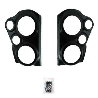 Rear Door Custom Speaker Pods for the 2007-2009 Chevrolet Silverado GMC Sierra to hold Dual 6.5 in and Dual 3.5 in  speakers for car audio installation upgrade
