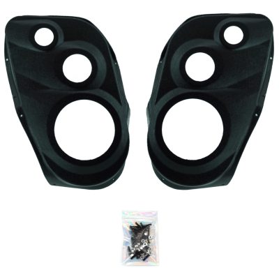 Front Door Custom Speaker Pods for the 2007-2009 Chevrolet Silverado GMC Sierra to hold 6.5 in and 3.5 in and 2.0 in speakers for car audio installation upgrade