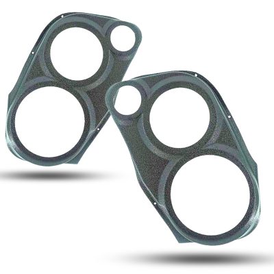 Front Door Custom Speaker Pods for the 2007-2009 Cadillac Escalade Chevrolet Avalanche Tahoe Silverado Suburban GMC Yukon Sierra to hold 8.0 in and 6.5 in and 3.5 in  speakers for car audio installation upgrade