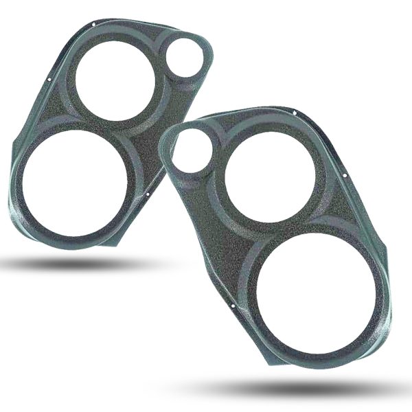 Front Door Custom Speaker Pods for the 2007-2009 Cadillac Escalade Chevrolet Avalanche Tahoe Silverado Suburban GMC Yukon Sierra to hold 8.0 in and 6.5 in and 3.5 in  speakers for car audio installation upgrade