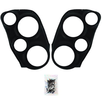 Front Door Custom Speaker Pods for the 2007-2009 Cadillac Escalade Chevrolet Avalanche Tahoe Silverado Suburban GMC Yukon Sierra to hold Dual 6.5 in and Dual 4.0 in  speakers for car audio installation upgrade