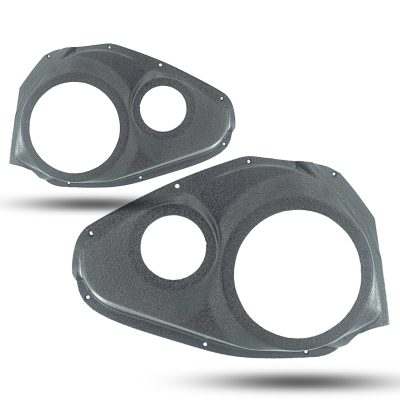 Front Door Custom Speaker Pods for the 2007-2011 Toyota Camry to hold 6.5 in and 3.5 in speakers for car audio installation upgrade