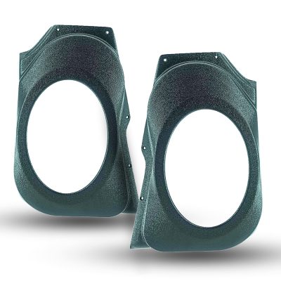 Front Door Custom Speaker Pods for the 2009-2018 Dodge Ram to hold 6.0 in x 9.0 in speakers for car audio installation upgrade