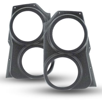 Front Door Custom Speaker Pods for the 2009-2018 Dodge Ram to hold Dual 6.5 in  speakers for car audio installation upgrade