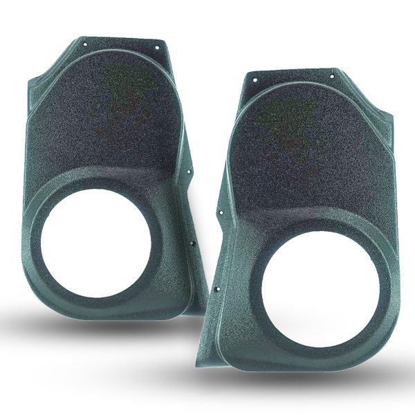 bare pod pair Speaker Upgrade for the Front Door of your 2009-2018 Dodge Ram 1500, 2500. 2019-2024 Dodge Ram 2500, 1500 Classic. Easy installation of a Single 6.5" Midrange for the most powerful car stereo possible.