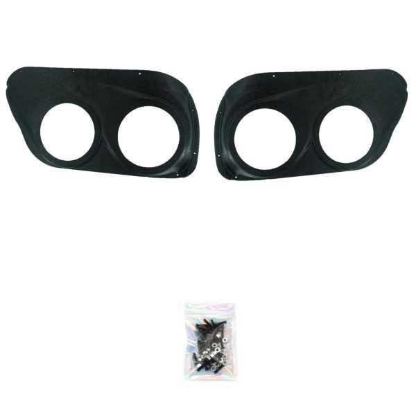 Front Door Custom Speaker Pods for the 2009-2014 Ford F-150 to hold Dual 6.5 in  speakers for car audio installation upgrade