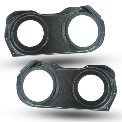 Front Door Custom Speaker Pods for the 2010-2015 Chevrolet Camaro to hold 6.5 in and 5.25 in  speakers for car audio installation upgrade