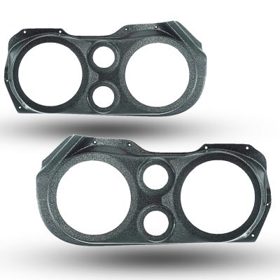 Front Door Custom Speaker Pods for the 2010-2015 Chevrolet Camaro to hold Dual 6.5 in and Dual 2.0 in  speakers for car audio installation upgrade