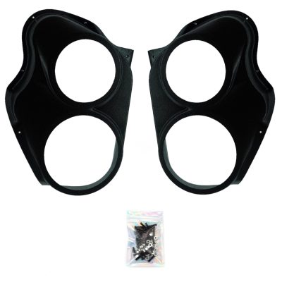 Front Door Custom Speaker Pods for the 2010-2013 Chevrolet Silverado GMC Sierra to hold 8.0 in and 6.5 in  speakers for car audio installation upgrade