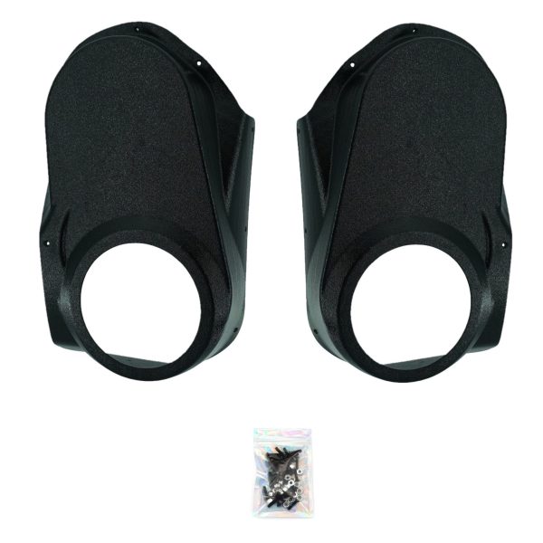 Front Door Custom Speaker Pods for the 2010-2013 Chevrolet Silverado GMC Sierra to hold 6.5 in speakers for car audio installation upgrade