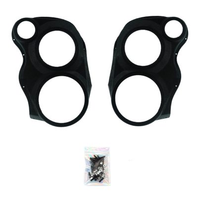 Front Door Custom Speaker Pods for the 2007-2009 Cadillac Escalade Chevrolet Avalanche Tahoe Silverado Suburban GMC Yukon Sierra to hold 8.0 in and 6.5 in and 3.5 in speakers for car audio installation upgrade