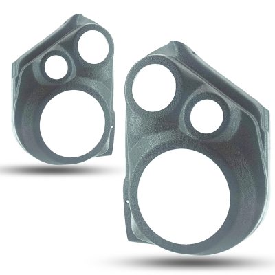 Front Door Custom Speaker Pods for the 2012-2017 Toyota Camry to hold 6.5 in and 3.5 in and 2.0 in  speakers for car audio installation upgrade