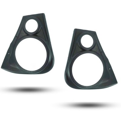 Rear Door Custom Speaker Pods for the 2014-2023 Jeep Cherokee to hold 8.0 in and 3.5 in  speakers for car audio installation upgrade