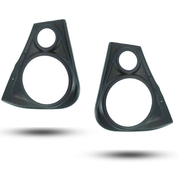 Rear Door Custom Speaker Pods for the 2014-2023 Jeep Cherokee to hold 8.0 in and 3.5 in  speakers for car audio installation upgrade