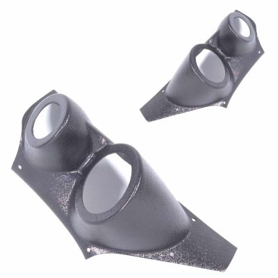 A-Pillar Custom Speaker Pods for the 2015-2020 Ford F-150 F-250F-350 to hold 3.5 in and 2.0 in  speakers for car audio installation upgrade