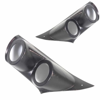 A-Pillar Custom Speaker Pods for the 2016-2025 Chevrolet Malibu to hold Dual 3.5 in speakers for car audio installation upgrade