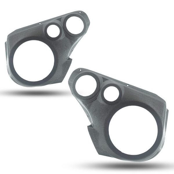 Front Door Custom Speaker Pods for the 2018-2024 Toyota Camry to hold 6.5 in and 3.5 in and 2.0 in  speakers for car audio installation upgrade