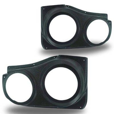 Front Door Custom Speaker Pods for the 1996-2000 Toyota Tacoma to hold Dual 6.5 in speakers for car audio installation upgrade