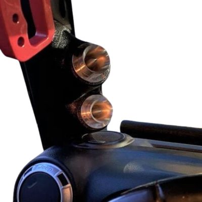 A-Pillar Custom Speaker Pods for the 2007-2010 Jeep Wrangler to hold Dual 2.0 in  speakers for car audio installation upgrade
