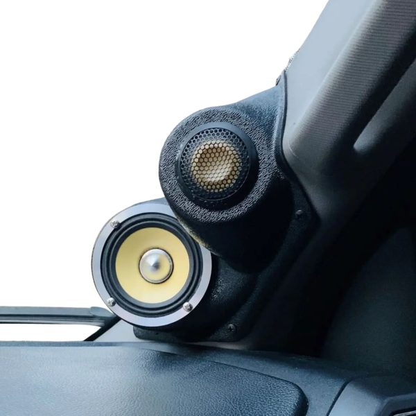 customer image Speaker Upgrade for the A-Pillar of your 2017-2020 Ford F250, F350. Easy installation of a 3.5" Midrange and Tweeter for the most powerful car stereo possible.