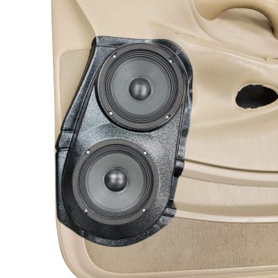Front Door Custom Speaker Pods for the 1998-2002 Ford Expedition to hold Dual 6.5 in speakers for car audio installation upgrade