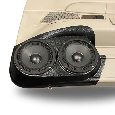 Front Door Custom Speaker Pods for the 2003-2008 Ford CrownVictoria Mercury GrandMarquis Marauder to hold Dual 6.5 in  speakers for car audio installation upgrade
