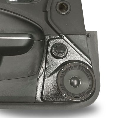 Front Door Custom Speaker Pods for the 2011-2023 Chrysler 300C Dodge Charger to hold 6.5 in and 2.0 in  speakers for car audio installation upgrade