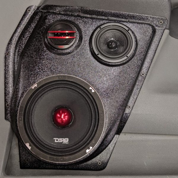 customer image Speaker Upgrade for the Front Door of your 2006-2008 Dodge Ram. Easy installation of a 6.5" Three Way Speaker System for the most powerful car stereo possible.