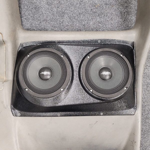 Rear Door Custom Speaker Pods for the 2000-2006 Chevrolet Silverado GMC Sierra to hold Dual 6.5 in speakers for car audio installation upgrade