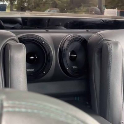 Tail Panel Custom Speaker Pods for the 2000-2006 Chevrolet Silverado GMC Sierra to hold 6.5 in  speakers for car audio installation upgrade