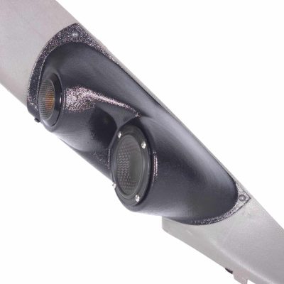 A-Pillar Custom Speaker Pods for the 2000-2006 Cadillac Escalade Chevrolet Avalanche Silverado Tahoe Suburban GMC Sierra Yukon to hold 3.5 in and 2.0 in  speakers for car audio installation upgrade