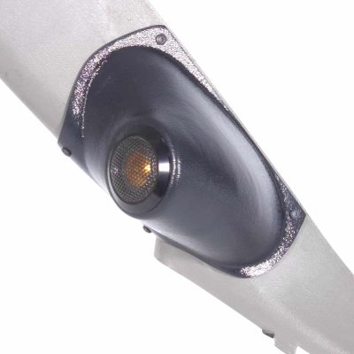 A-Pillar Custom Speaker Pods for the 2000-2006 Cadillac Escalade Chevrolet Avalanche Silverado Tahoe Suburban GMC Sierra Yukon to hold 2.0 in  speakers for car audio installation upgrade