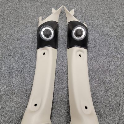 A-Pillar Custom Speaker Pods for the 2001-2004 Dodge Dakota Durango to hold 2.0 in speakers for car audio installation upgrade