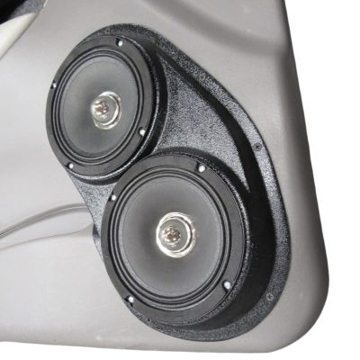 Front Door Custom Speaker Pods for the 2002-2005 Chevrolet Trailblazer to hold Dual 6.5 in  speakers for car audio installation upgrade