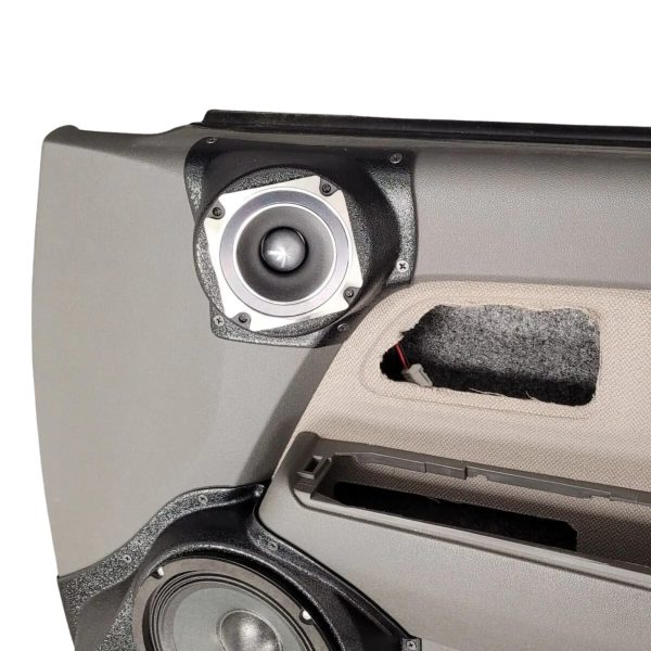 center ortho Speaker Upgrade for the Front Door of your 2004-2012 Chevrolet Colorado, GMC Canyon. Easy installation of a Single 3.5" Speaker or Tweeter for the most powerful car stereo possible.