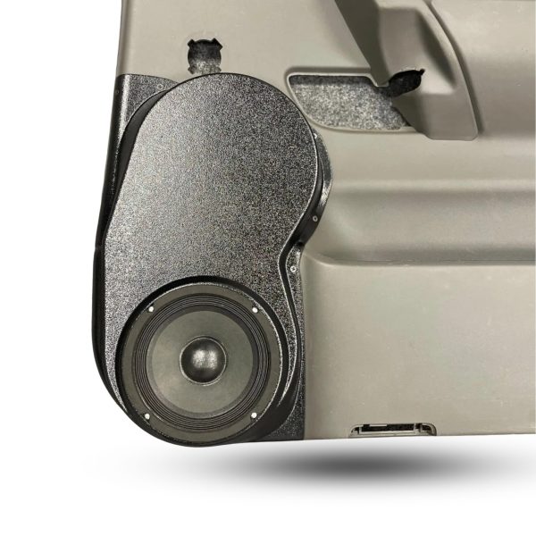 Rear Door Custom Speaker Pods for the 2004-2007 Infiniti QX56 Nissan Armada Titan to hold 6.5 in speakers for car audio installation upgrade