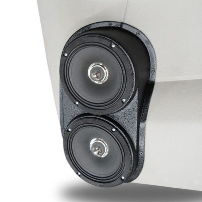 Rear Door Custom Speaker Pods for the 2007-2009 Cadillac Escalade Chevrolet Avalanche Tahoe Silverado Suburban GMC Yukon Sierra to hold Dual 6.5 in speakers for car audio installation upgrade