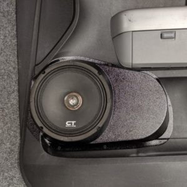 center ortho Speaker Upgrade for the Front Door of your 2007-2013 Toyota Tundra. Easy installation of a Single 8" Midrange for the most powerful car stereo possible.